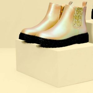 Wonder Nation Little & Big Girls Zip Front Chelsea Boots, Sizes 13-6